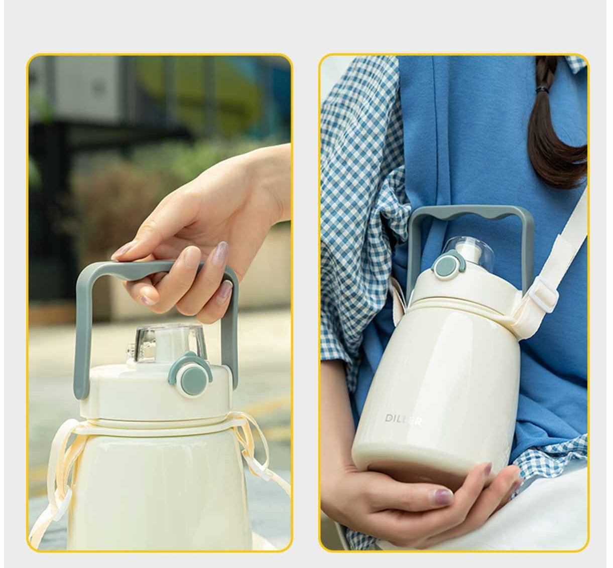 Vacuum Insulated Water Bottle With Straw