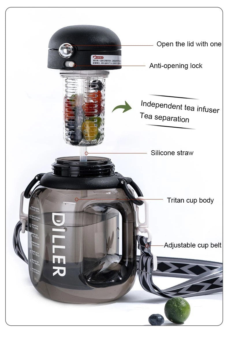 Tritan Water Bottle With Fruit Infuser