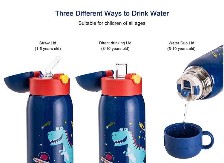 Kids Thermal Water Bottle Gift Set